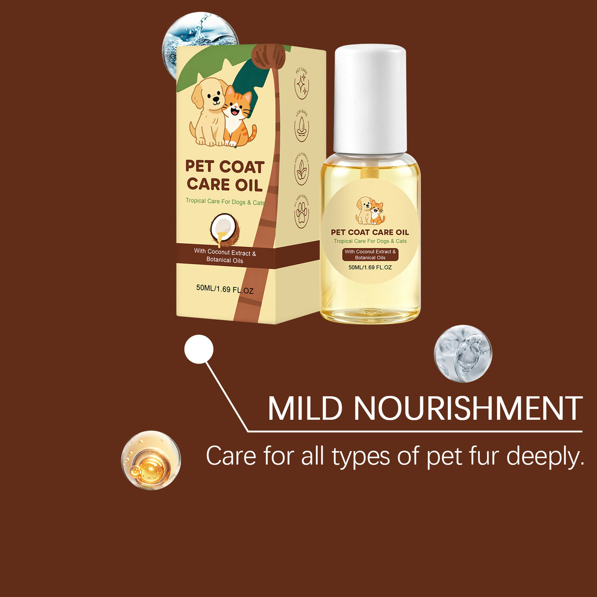 CoatGlow Pet Hair Care Oil – Detangle, Nourish & Shine