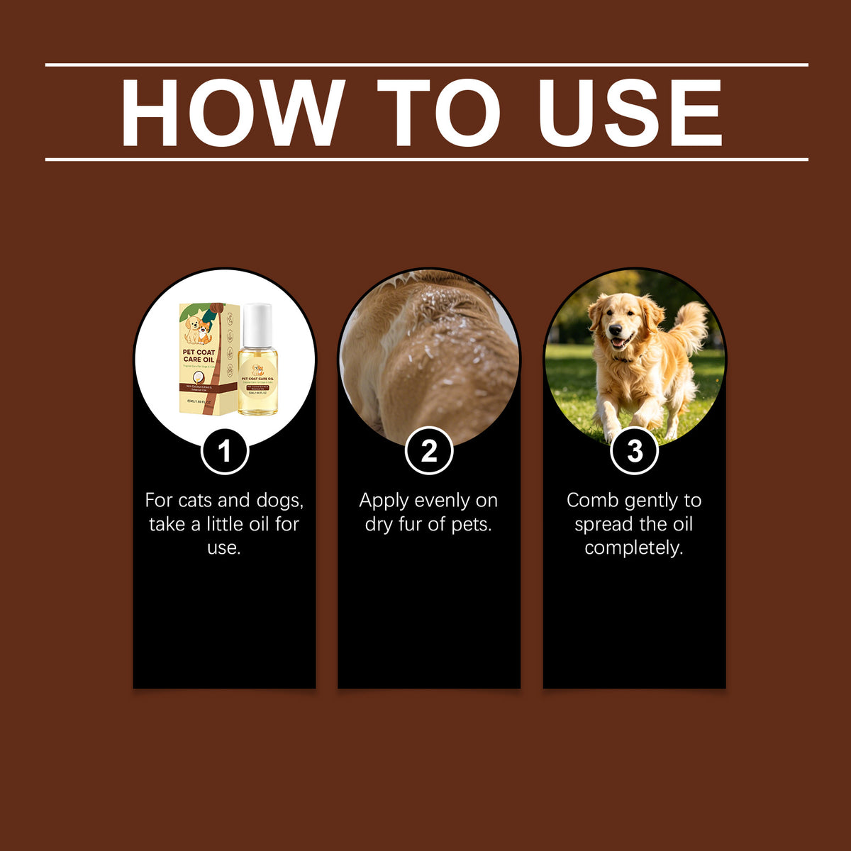 CoatGlow Pet Hair Care Oil – Detangle, Nourish & Shine
