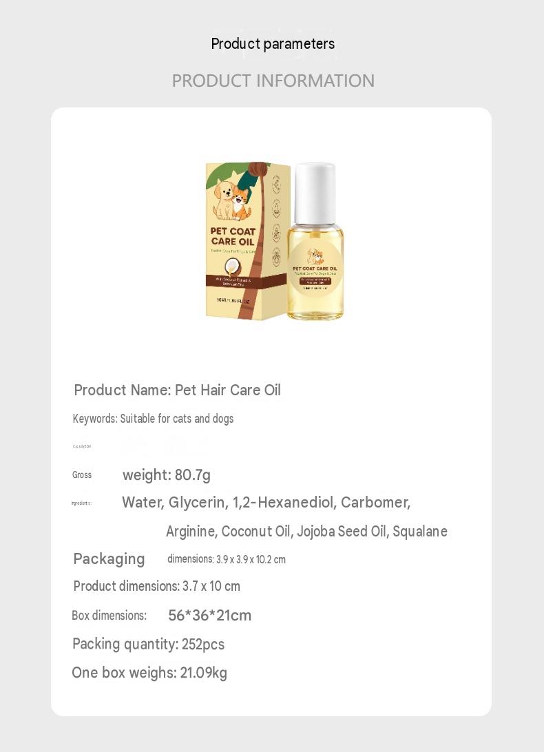 CoatGlow Pet Hair Care Oil – Detangle, Nourish & Shine