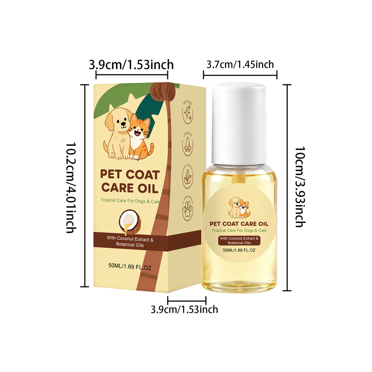 CoatGlow Pet Hair Care Oil – Detangle, Nourish & Shine